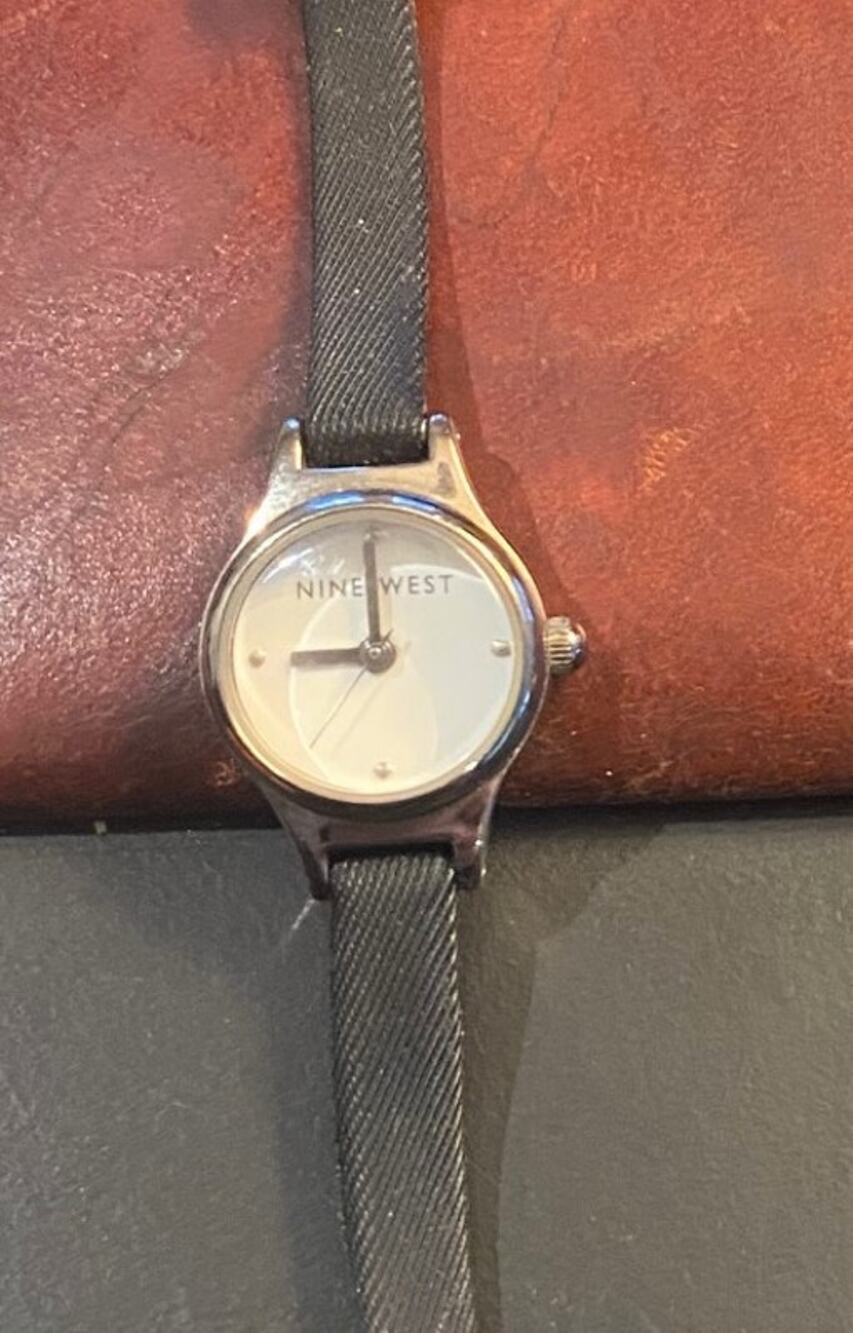 Women's Petite 16mm Silver Tone Nine West Watch